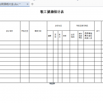 防疫台账表格大全