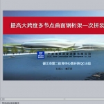 提高大跨度多节点曲面钢桁架一次安装合格率，PPT共58页