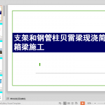 支架和钢管柱贝雷梁现浇简支箱梁施工
