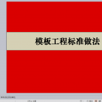 万科标准模板施工（19P）