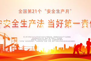 安全生产月海报