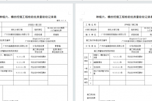 园林绿化景观公园工程资料范例