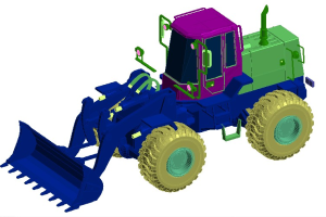 45个工地三维场布施工机械族库