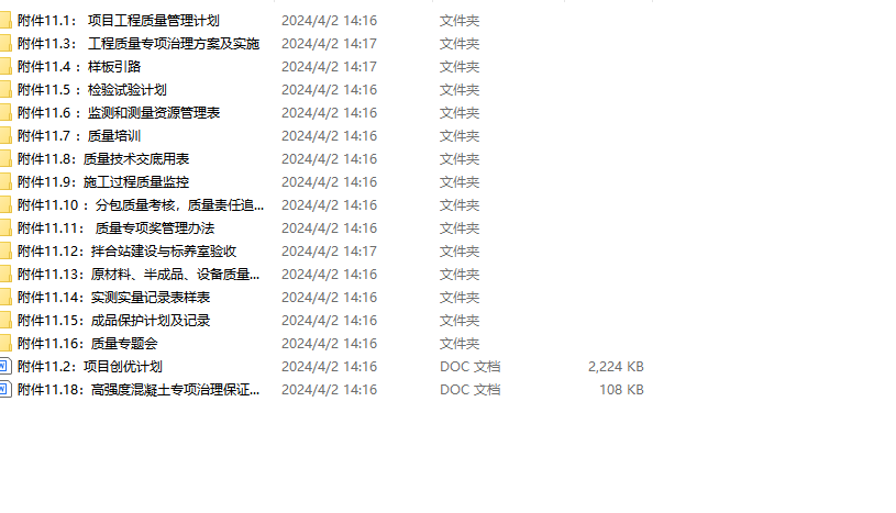 国企工地质量部工作用整套标准(81个文件)