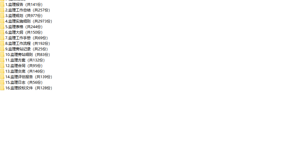 全套监理资料合集（13766个规划、细则、日志等）