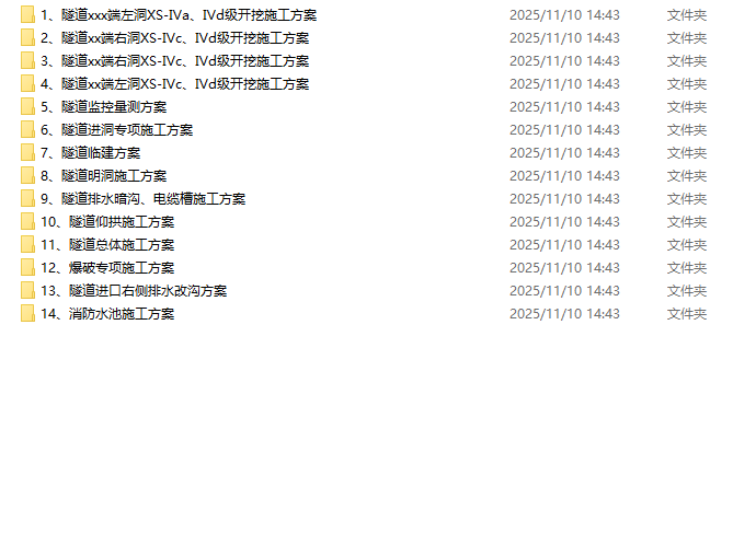 山岭隧道全套施工方案