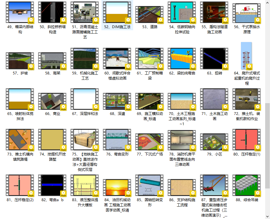 100部建筑工程动画