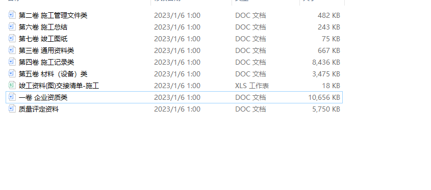苏木沟排水隧道施工竣工资料