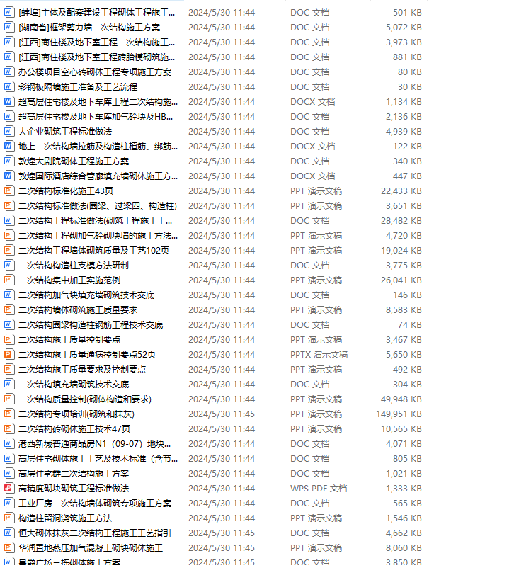 116套二次结构专项培训