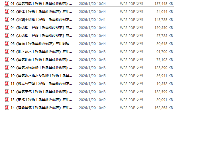 质量验收应用图解