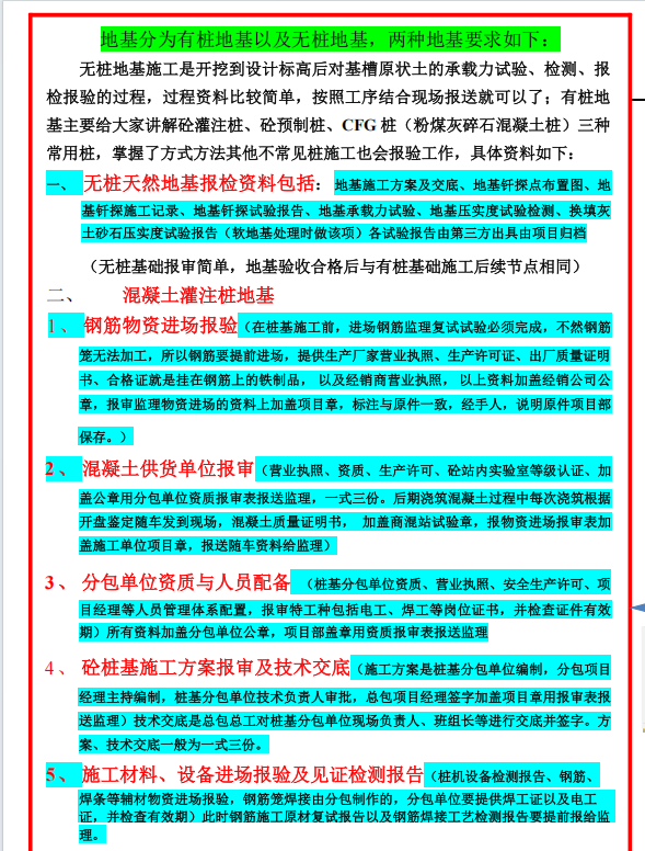 土建资料工序流程思维导图（1-5）终版