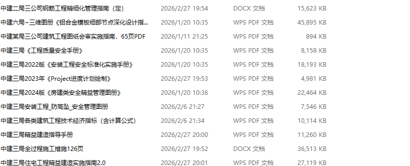 中建精益建造工艺